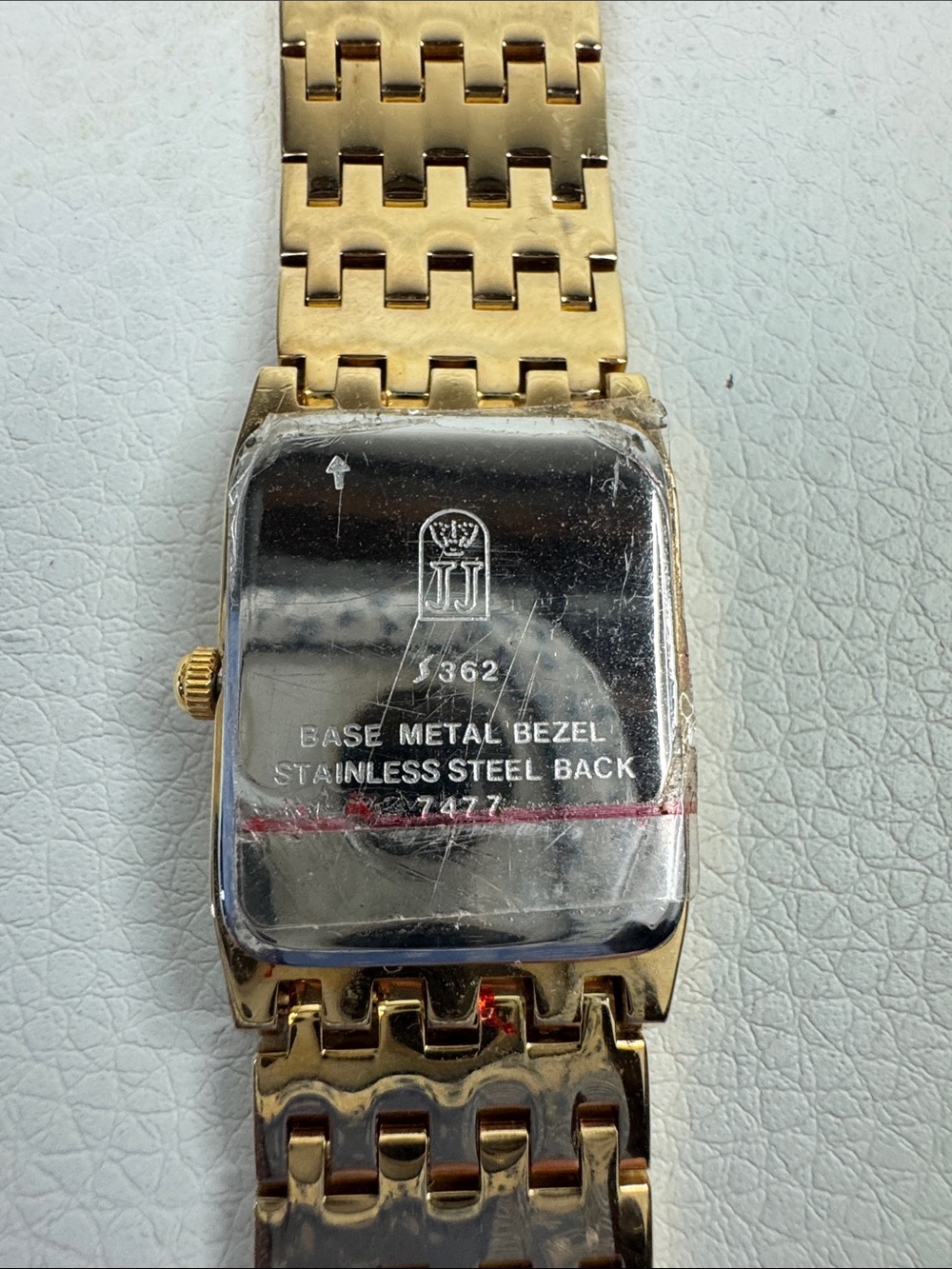 Jules Jurgensen Gold-Tone Women's Bracelet Watch with White Dial clasp New - Picture 8 of 11